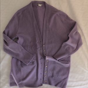 J crew Soft purple cashmere sweater.